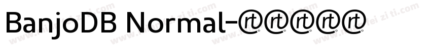 BanjoDB Normal字体转换